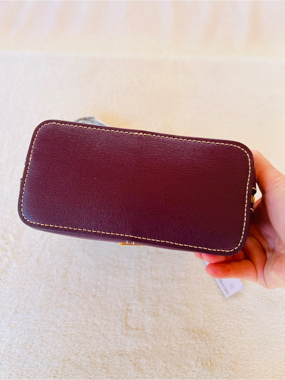 DOONEY & BOURKE TRIXIE PLUM WINE SAFFIANO LEATHER CROSSBODY BAG NWT